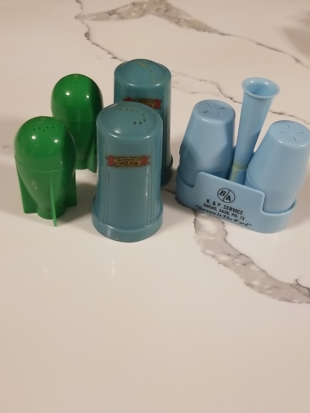 Older Plastic Toy Salt & Pepper Shakers Set - Souvenir And Advertisement